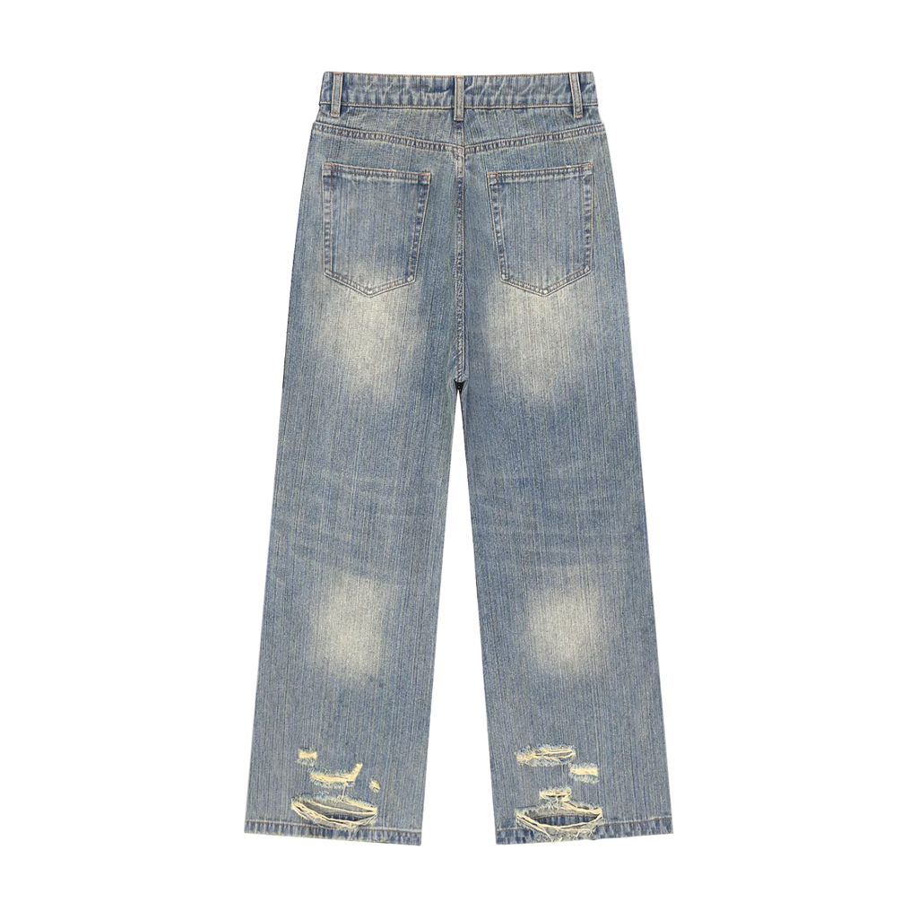 Vintage Floral Denim Jeans