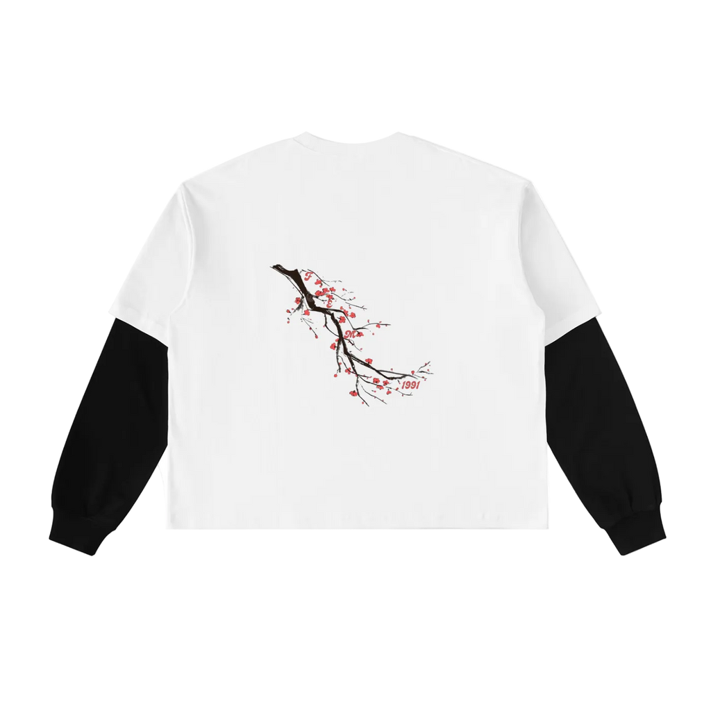 Vintage F.E.M Plum Branch Layered T-Shirt