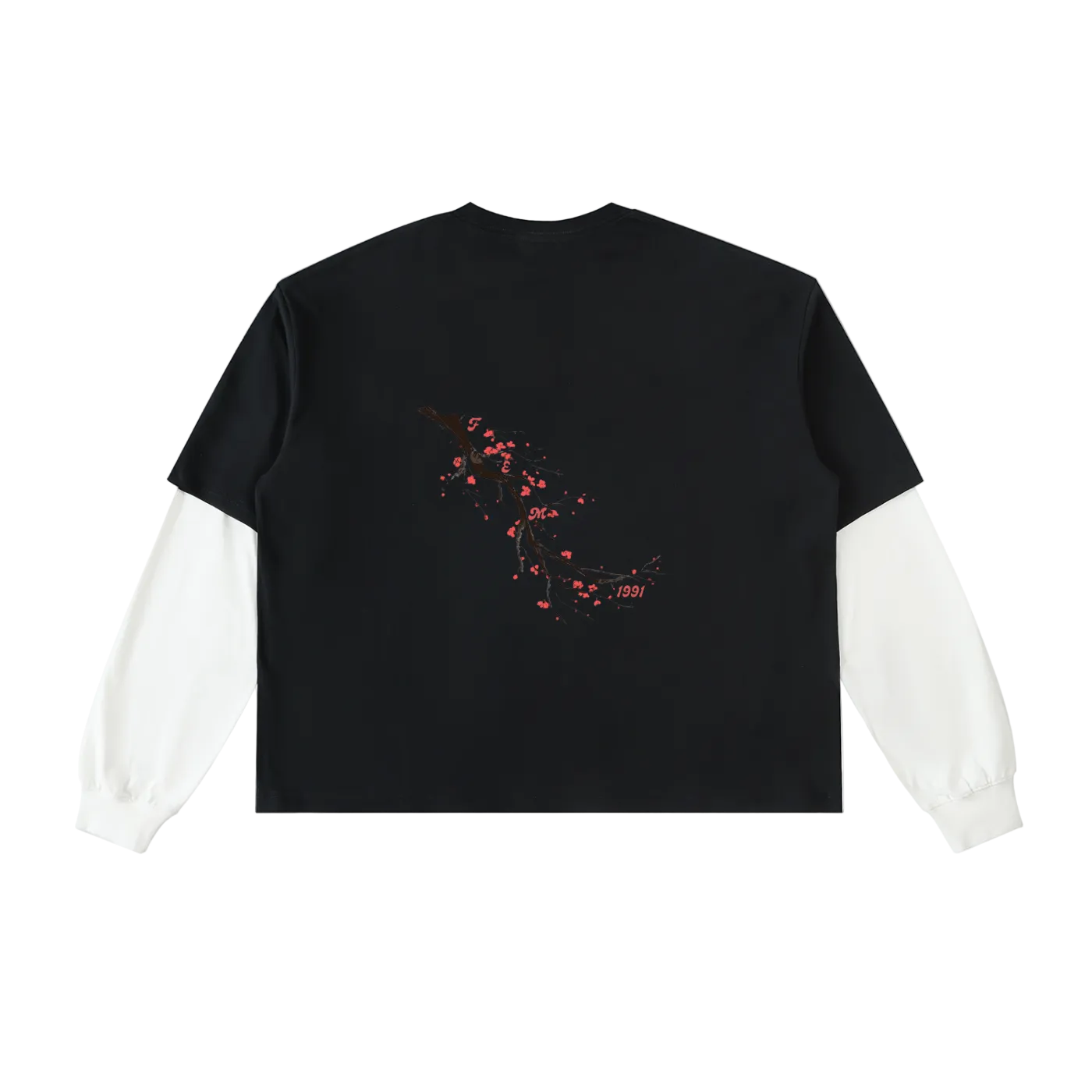 Vintage F.E.M Plum Branch Layered T-Shirt